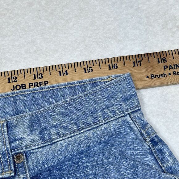 VTG Bill Blass Women’s 14 Capri Jeans Cotton Light Wash High Rise Slit Hem - Picture 7 of 16